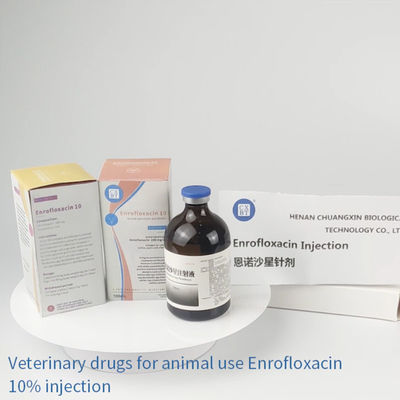 Iniezione di enrofloxacina 10% dei gallinacei del maiale delle droghe della medicina veterinaria della pasteurellosi