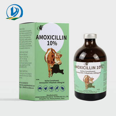 Partorisce l'iniezione intramuscolare dell'amoxicillina delle droghe 150mg/ml 10% della medicina veterinaria