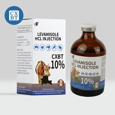 Iniezione iniettabile veterinaria 5% 10% del cloridrato del levamisolo delle droghe di Imidazothiazole