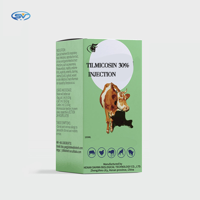 Il bestiame iniettabile veterinario Tilmicosin delle droghe fosfatizza l'iniezione sottocutanea 30% CAS108050-54-0 di Tilmicosin