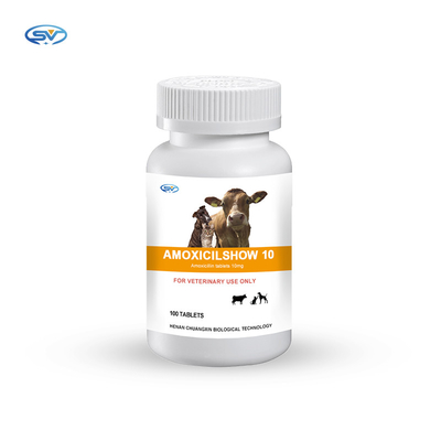 L'amoxicillina veterinaria della medicina veterinaria della compressa del bolo riduce in pani 10mg antivirale per il cane