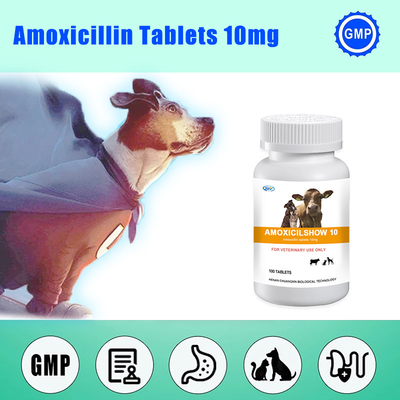 L'amoxicillina veterinaria della medicina veterinaria della compressa del bolo riduce in pani 10mg antivirale per il cane