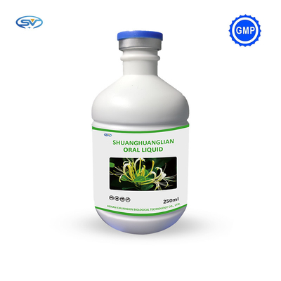 Medicina di erbe liquida orale 1000ml di Shuanghuanglian della medicina orale della soluzione per l'animale con GMP