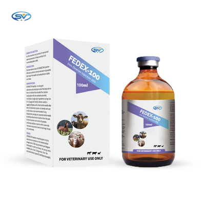 La medicina veterinaria droga l'iniezione del dextrano del ferro di 10% per l'anemia sideropenica del bestiame