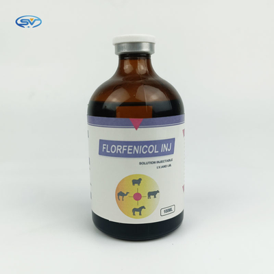 Droghe Florfenicol iniettabile 20% Inj della medicina veterinaria per gli effetti antinfiammatori ed antipiretici