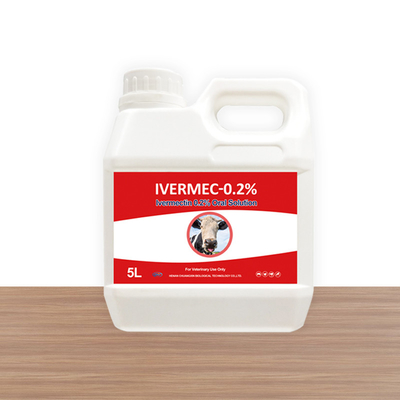 Ivermectina orale veterinaria della medicina della soluzione 0,2% soluzioni orali per i bovini e gli ovini