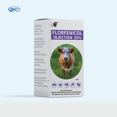 Antibiotici iniettabili veterinari delle droghe 50ml 100ml dell'iniezione di Florfenicol 30% per gli animali