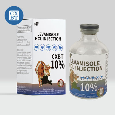 La medicina veterinaria droga l'iniezione antielmintica dell'HCl 10% del levamisolo delle droghe della medicina veterinaria di Imidazothiazole